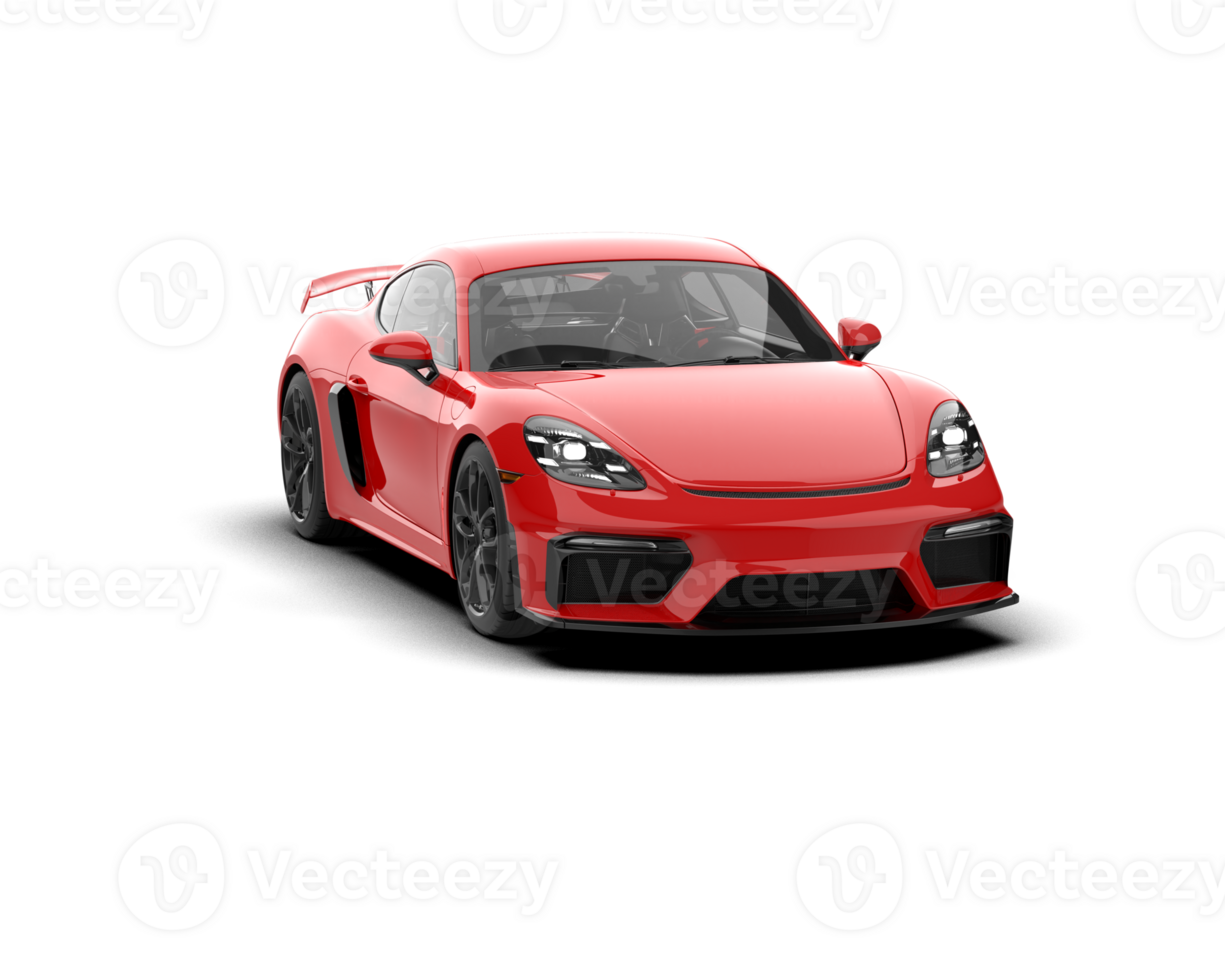 Realistic sport car isolated on background. 3d rendering - illustration png