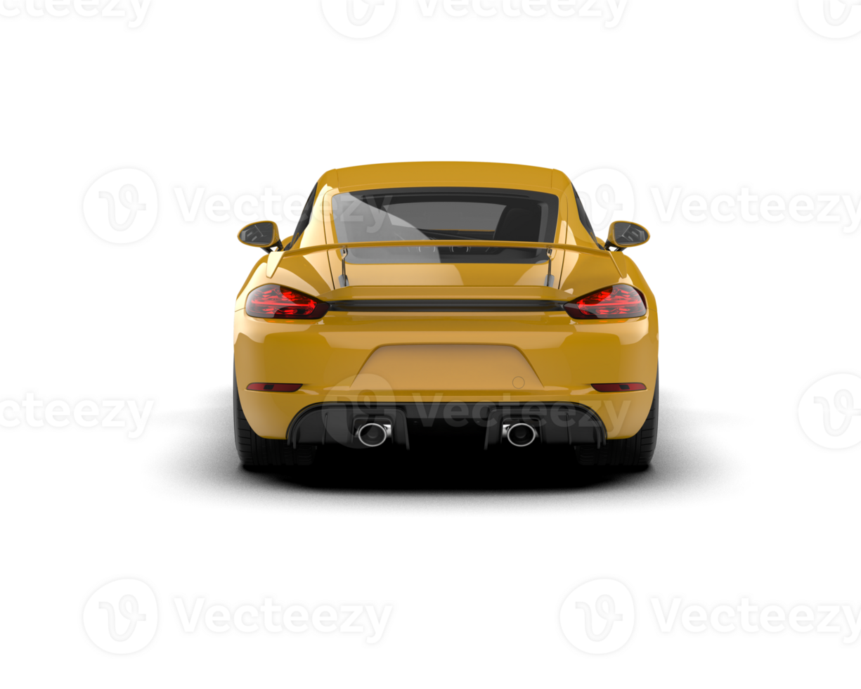 Realistic sport car isolated on background. 3d rendering - illustration png