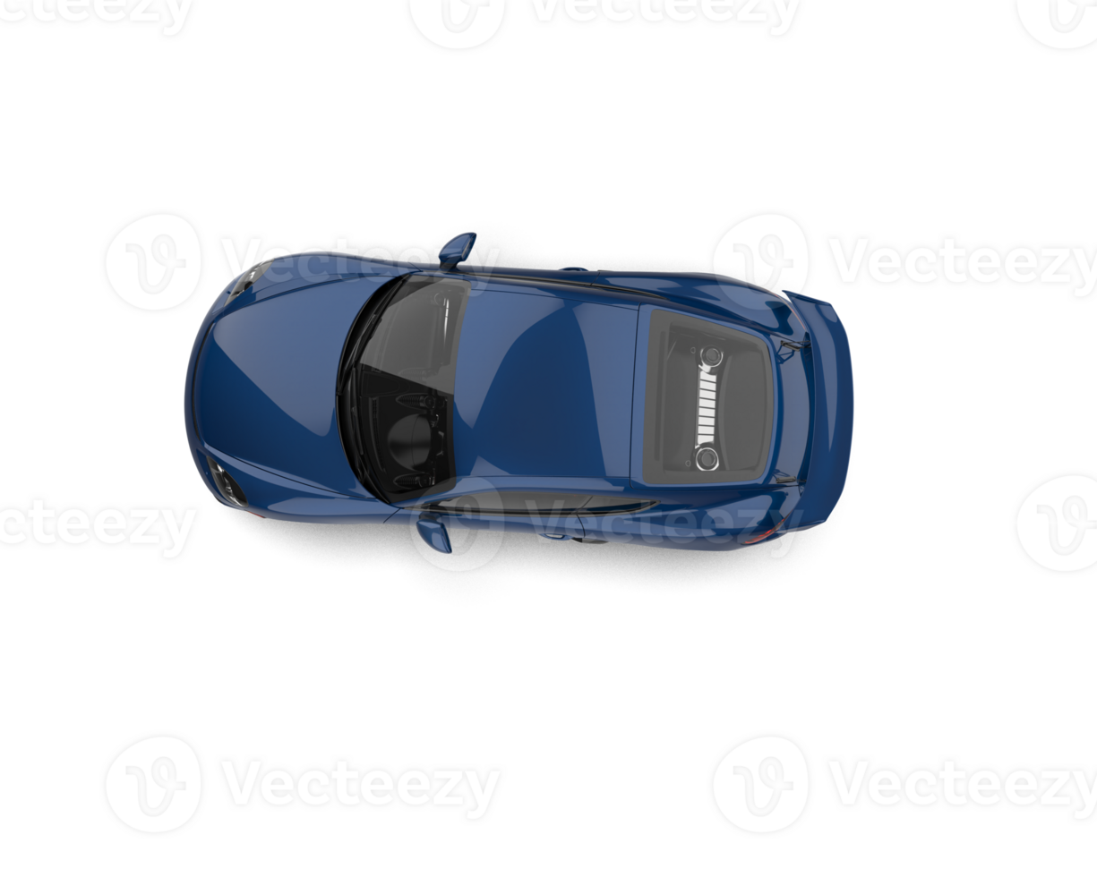 Realistic sport car isolated on background. 3d rendering - illustration png