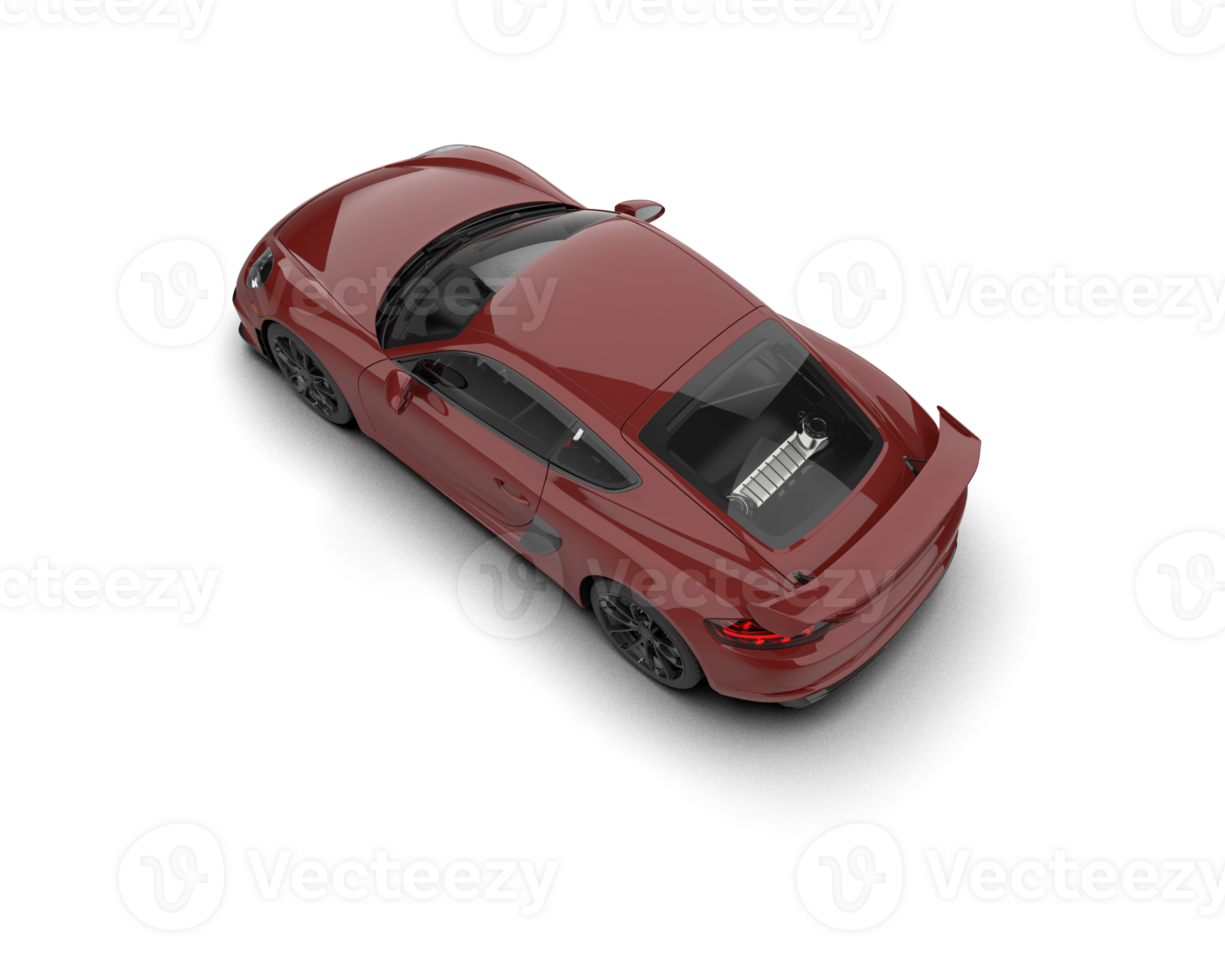 Realistic sport car isolated on background. 3d rendering - illustration png