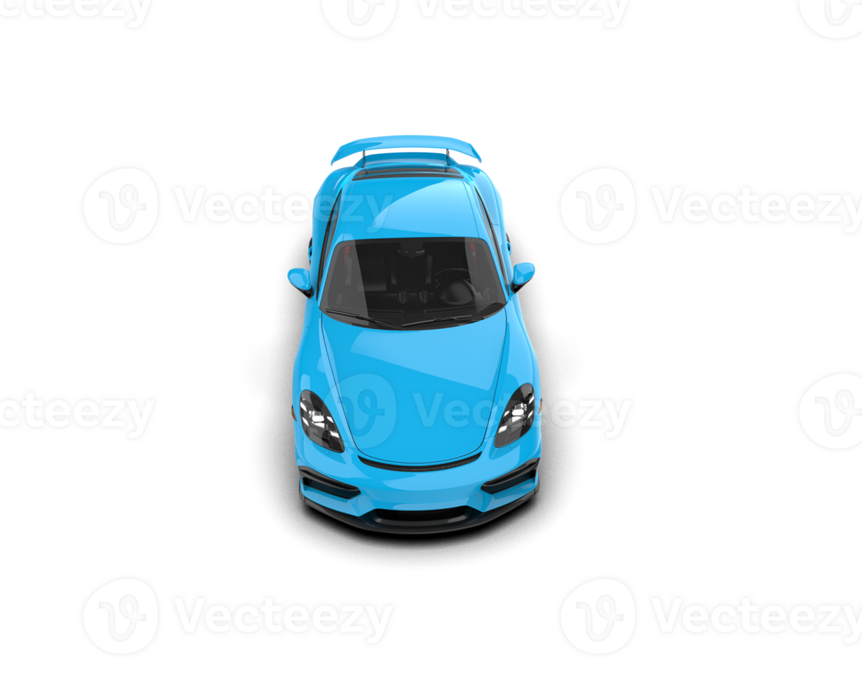 Realistic sport car isolated on background. 3d rendering - illustration png