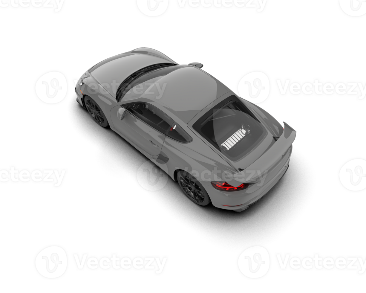 Realistic sport car isolated on background. 3d rendering - illustration png