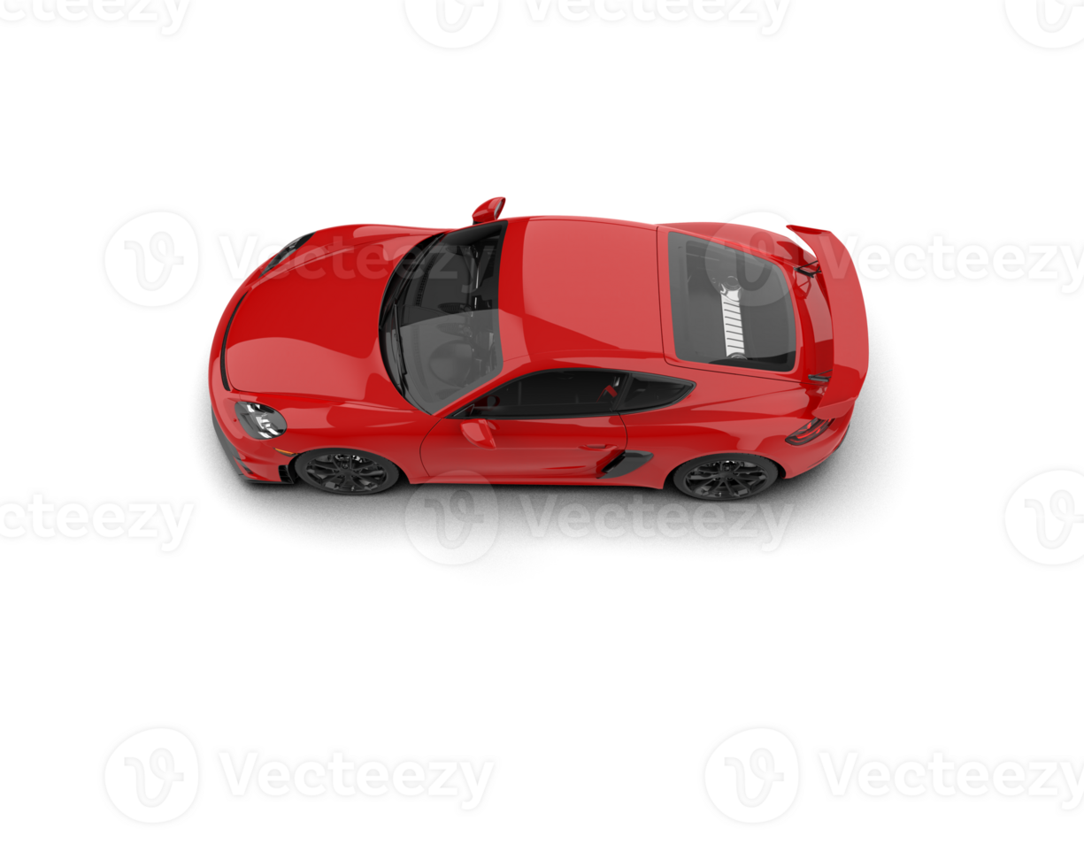 Realistic sport car isolated on background. 3d rendering - illustration png