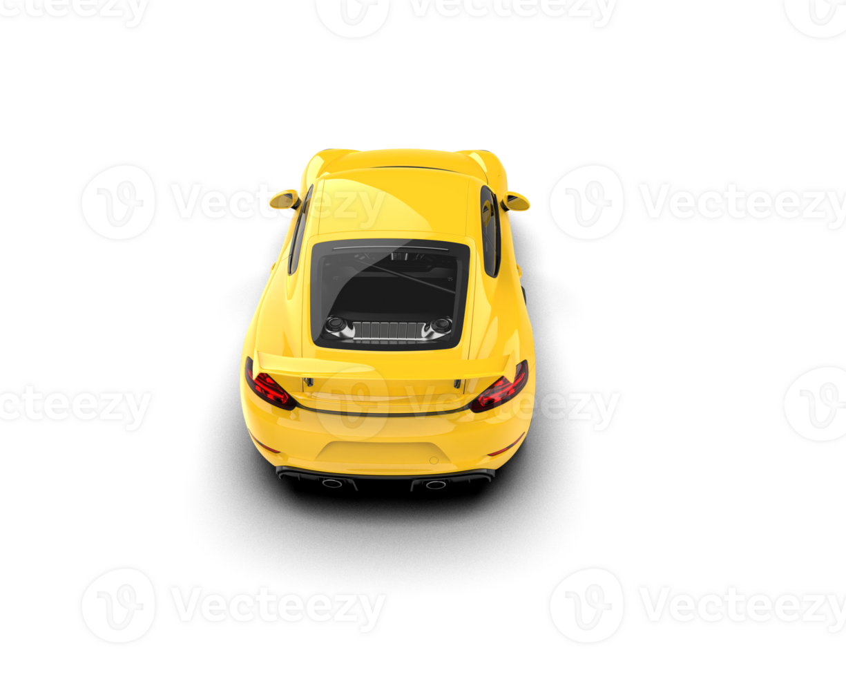 Realistic sport car isolated on background. 3d rendering - illustration png