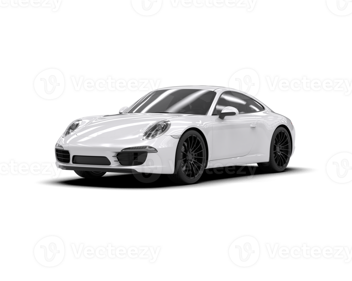 Realistic sport car isolated on background. 3d rendering - illustration png