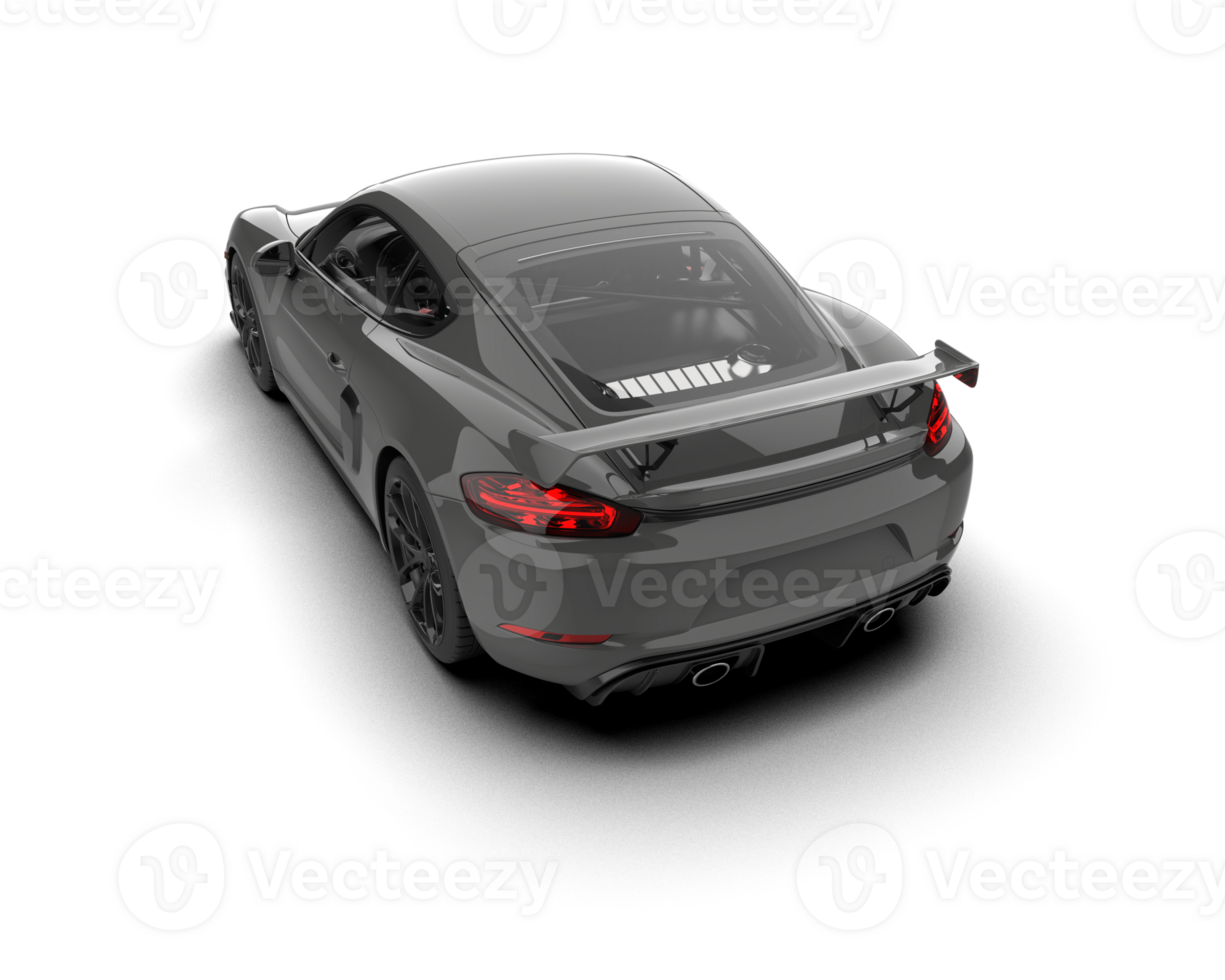Realistic sport car isolated on background. 3d rendering - illustration png