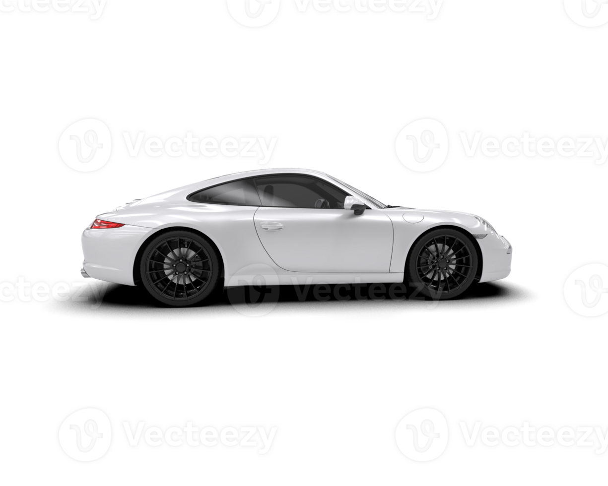 Realistic sport car isolated on background. 3d rendering - illustration png