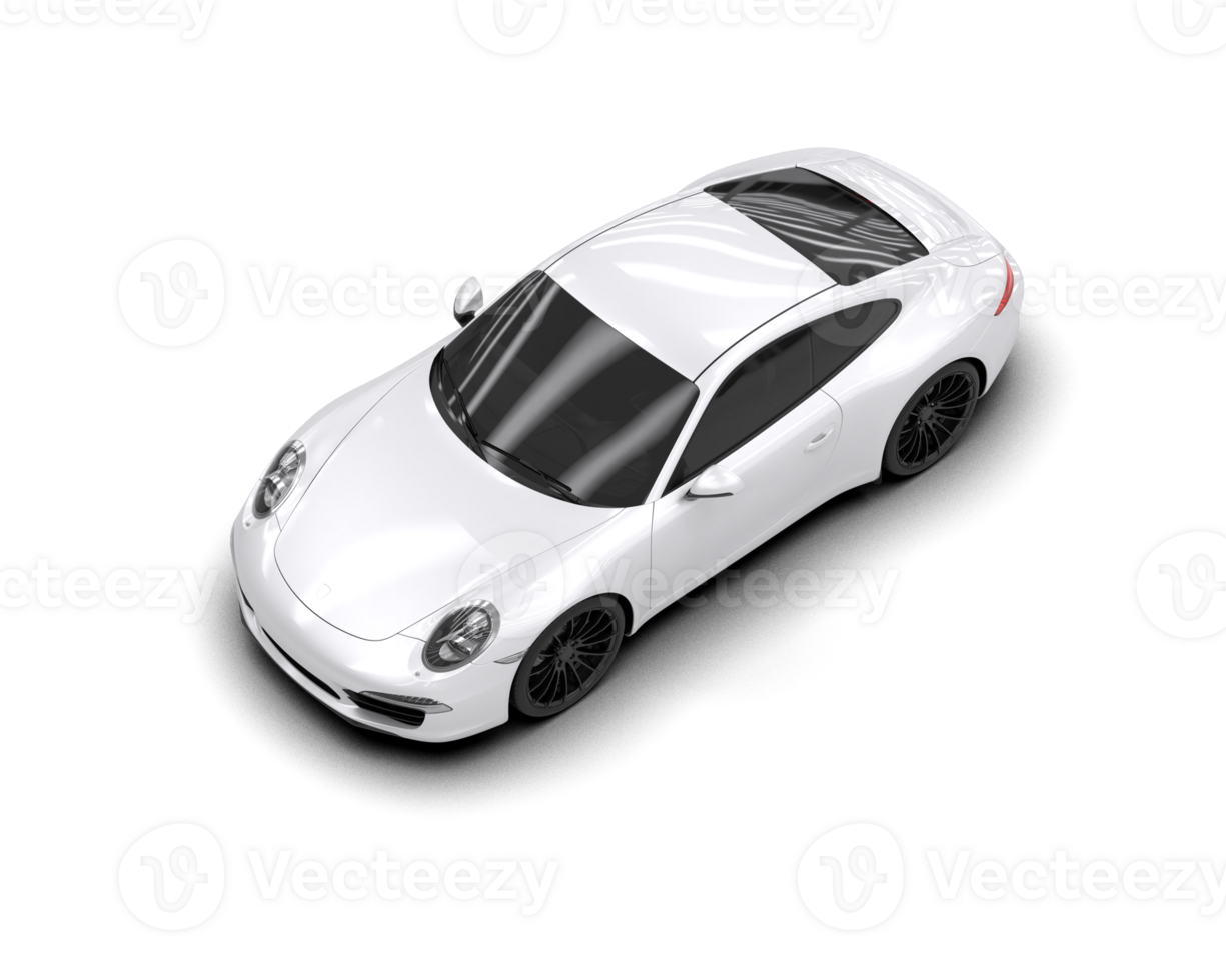 Realistic sport car isolated on background. 3d rendering - illustration png