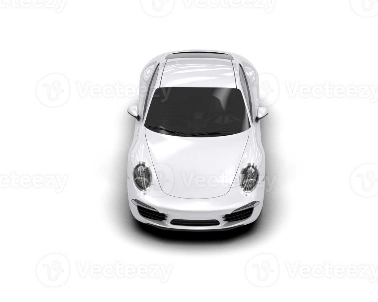 Realistic sport car isolated on background. 3d rendering - illustration png