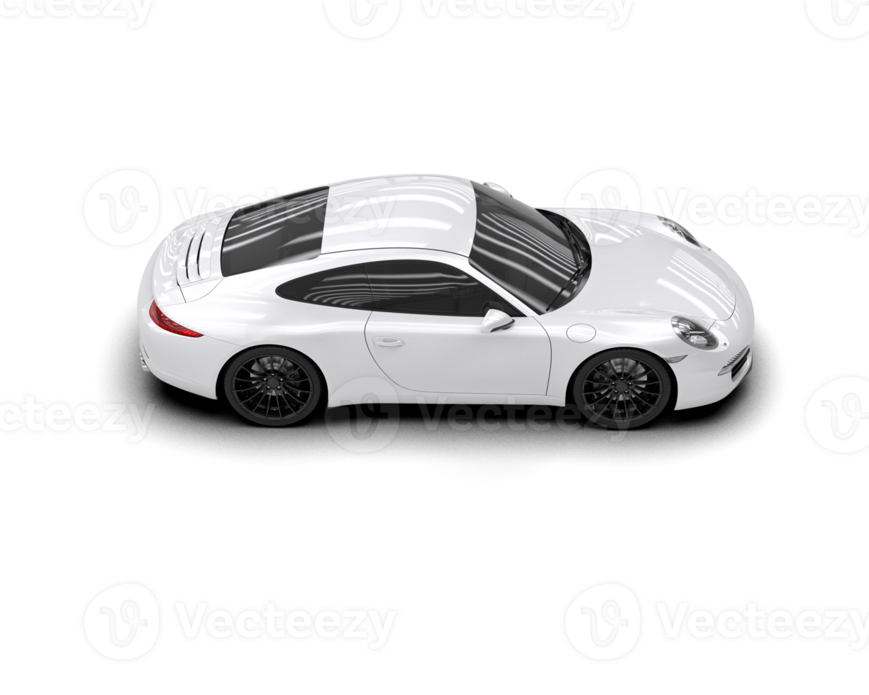 Realistic sport car isolated on background. 3d rendering - illustration png