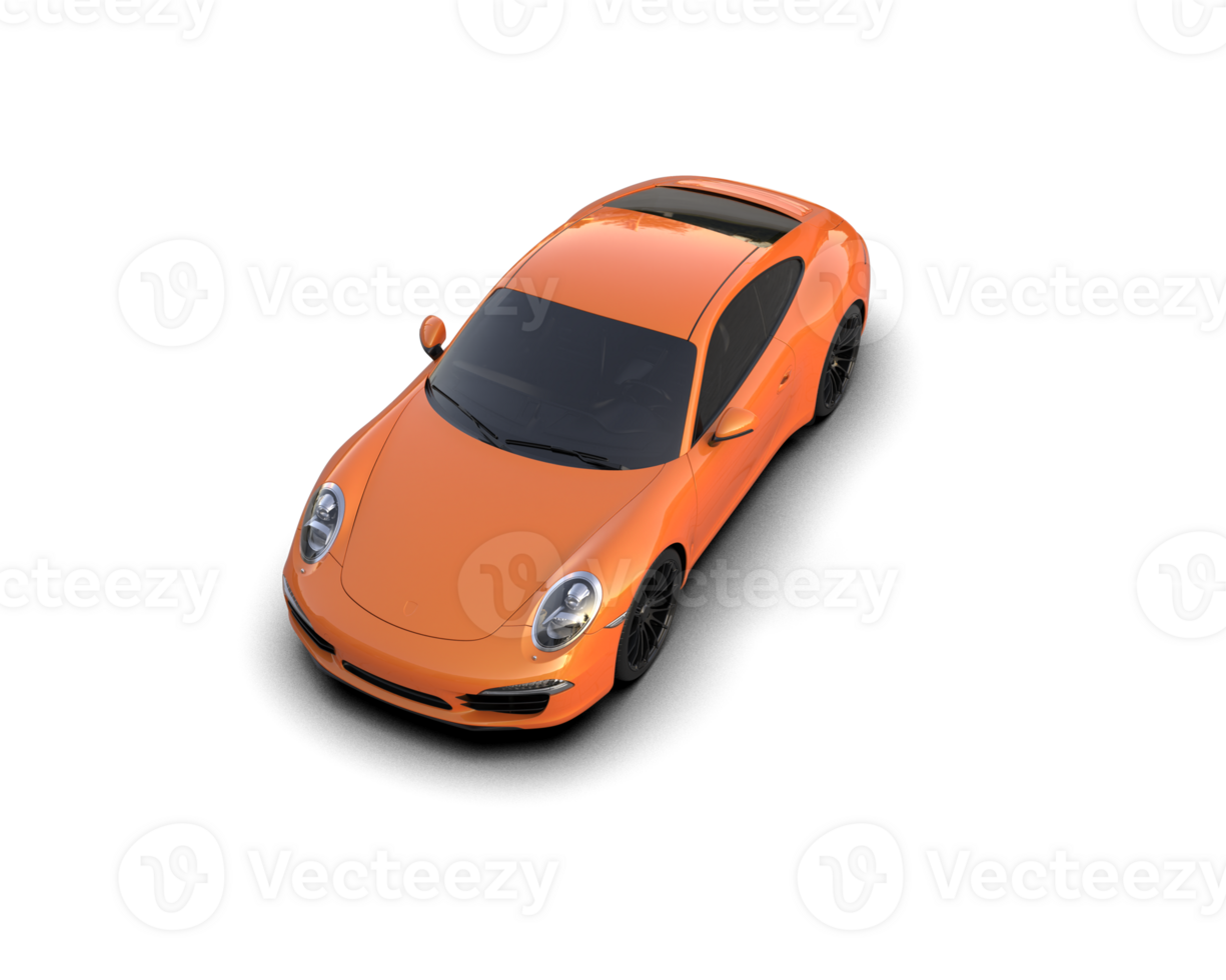 Realistic sport car isolated on background. 3d rendering - illustration png