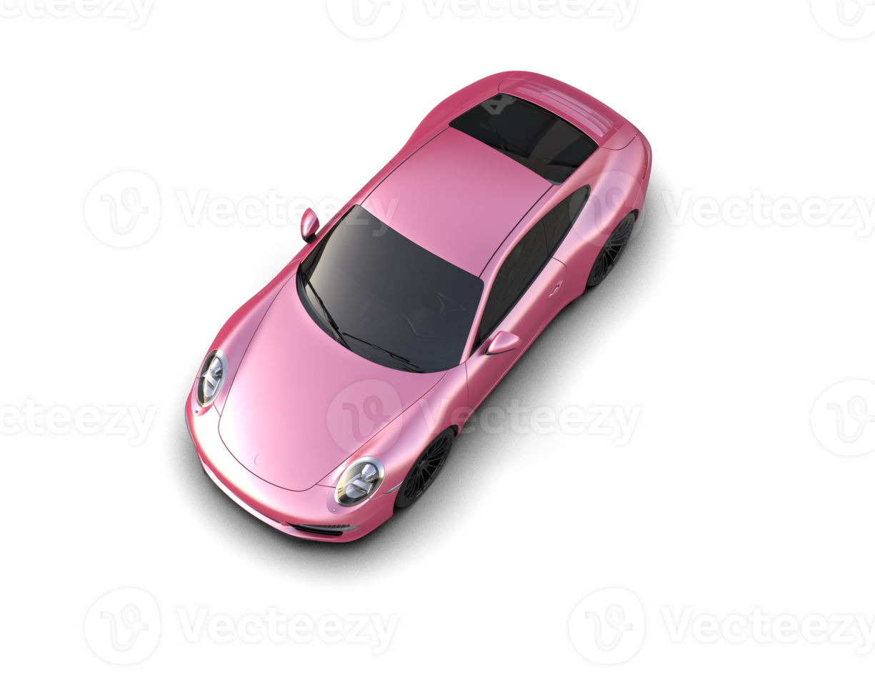 Realistic sport car isolated on background. 3d rendering - illustration png