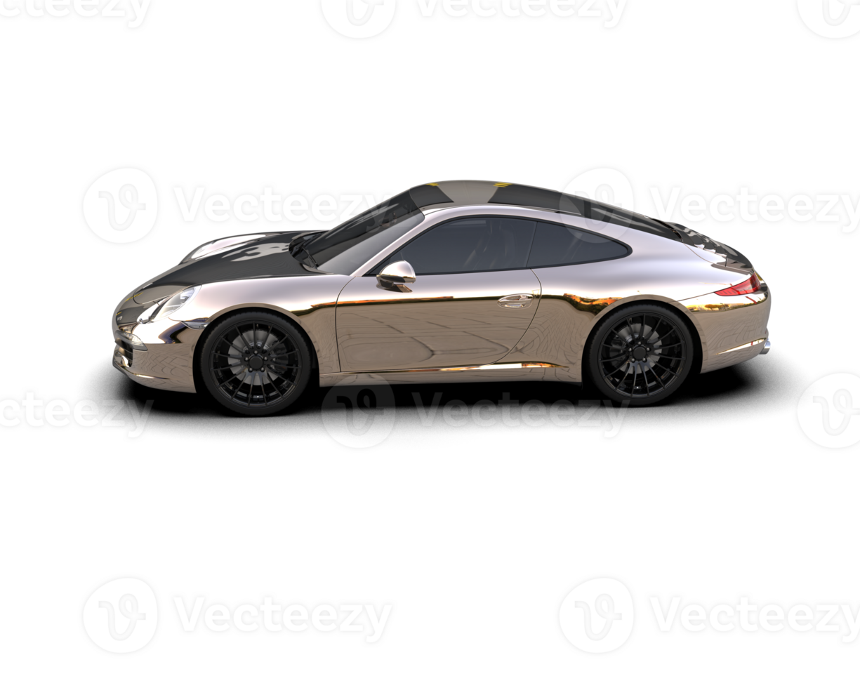 Realistic sport car isolated on background. 3d rendering - illustration png