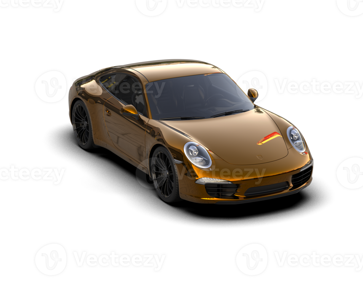 Realistic sport car isolated on background. 3d rendering - illustration png