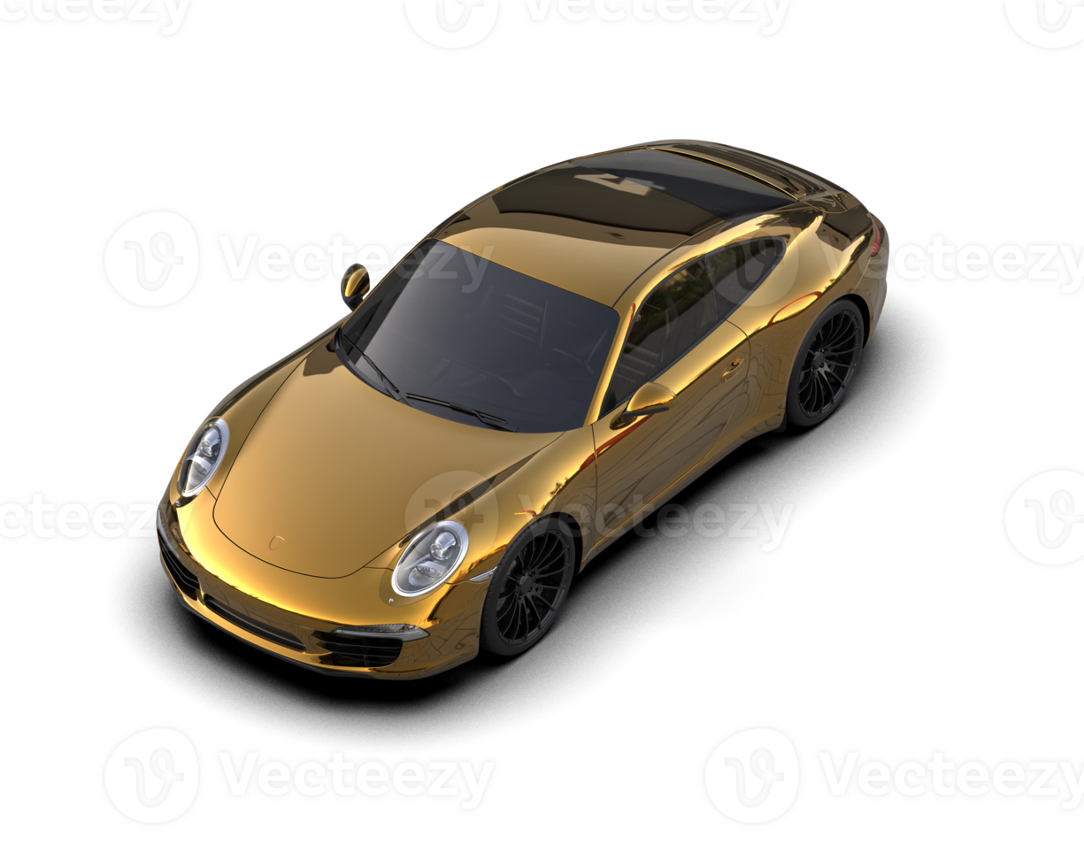Realistic sport car isolated on background. 3d rendering - illustration png