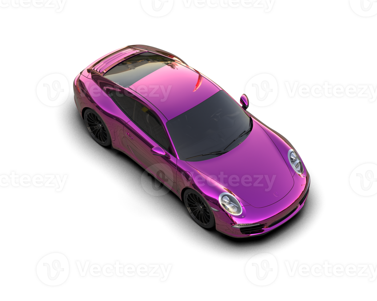 Realistic sport car isolated on background. 3d rendering - illustration png