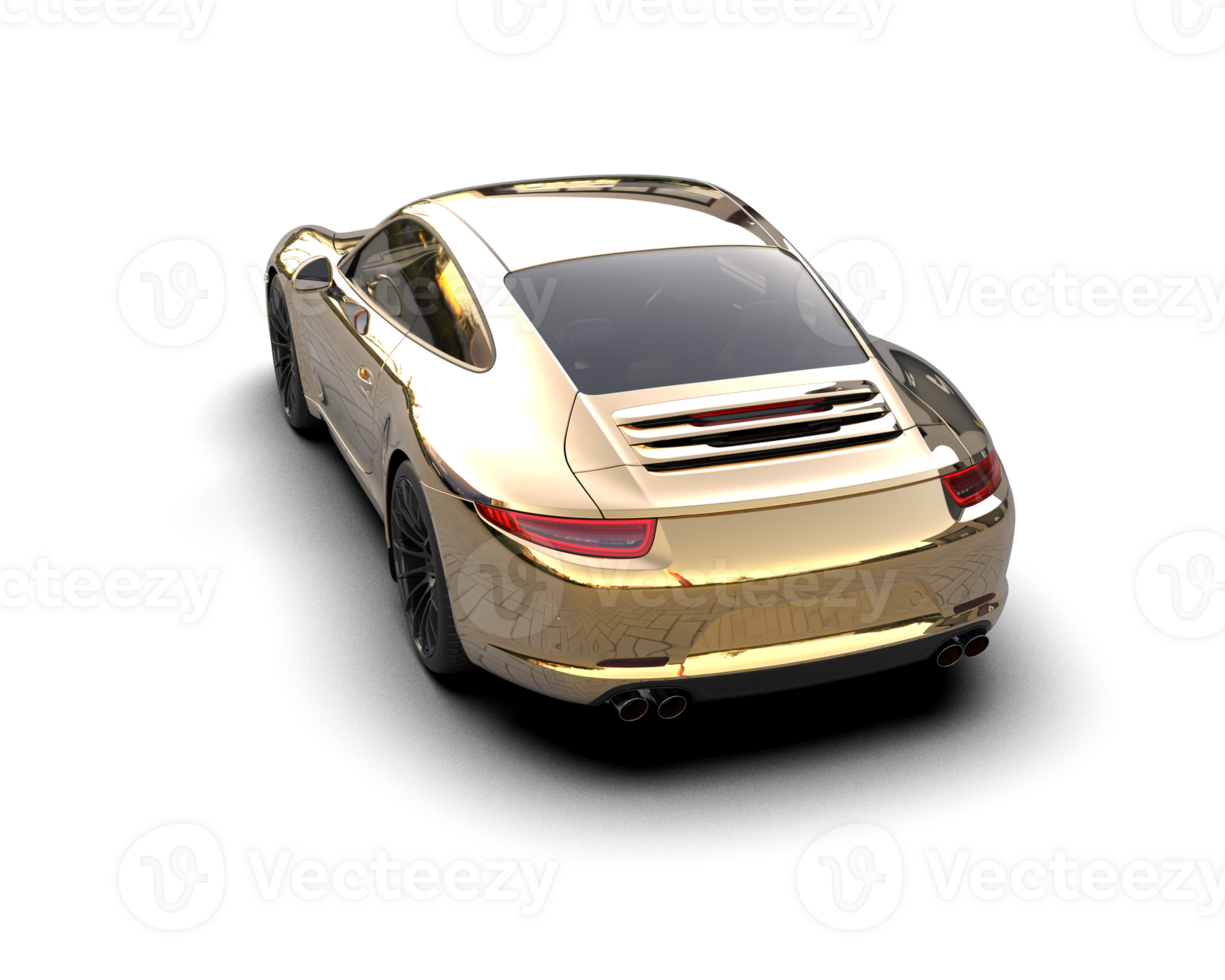 Realistic sport car isolated on background. 3d rendering - illustration png