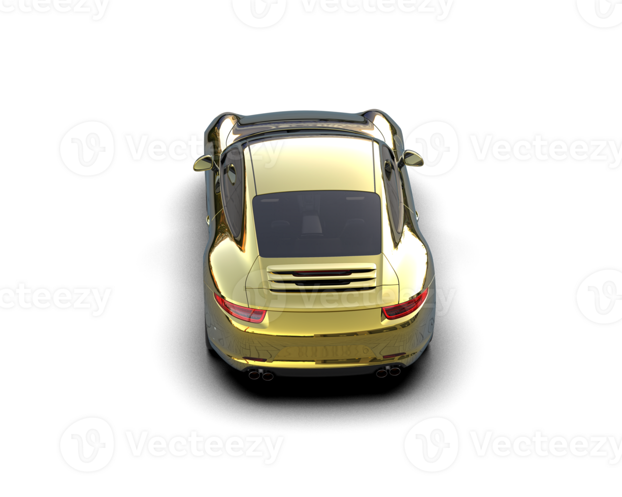 realistisch sport auto geïsoleerd Aan achtergrond. 3d renderen - illustratie png