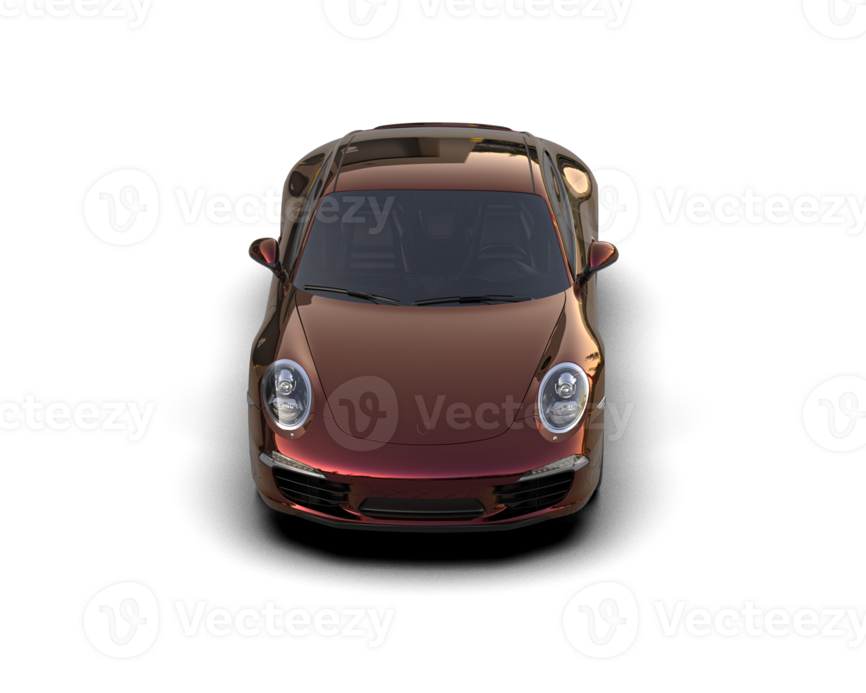 Realistic sport car isolated on background. 3d rendering - illustration png