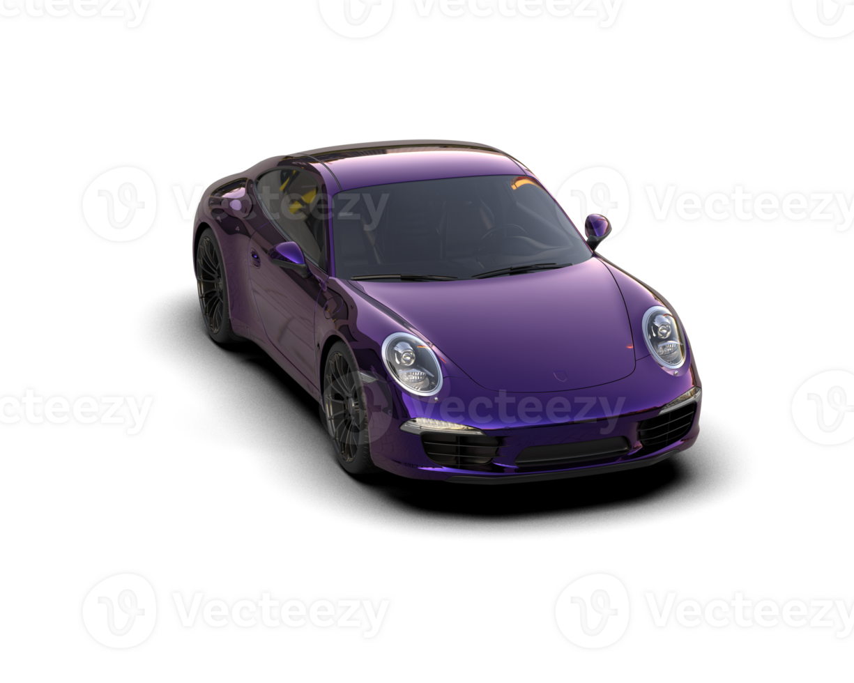 Realistic sport car isolated on background. 3d rendering - illustration png