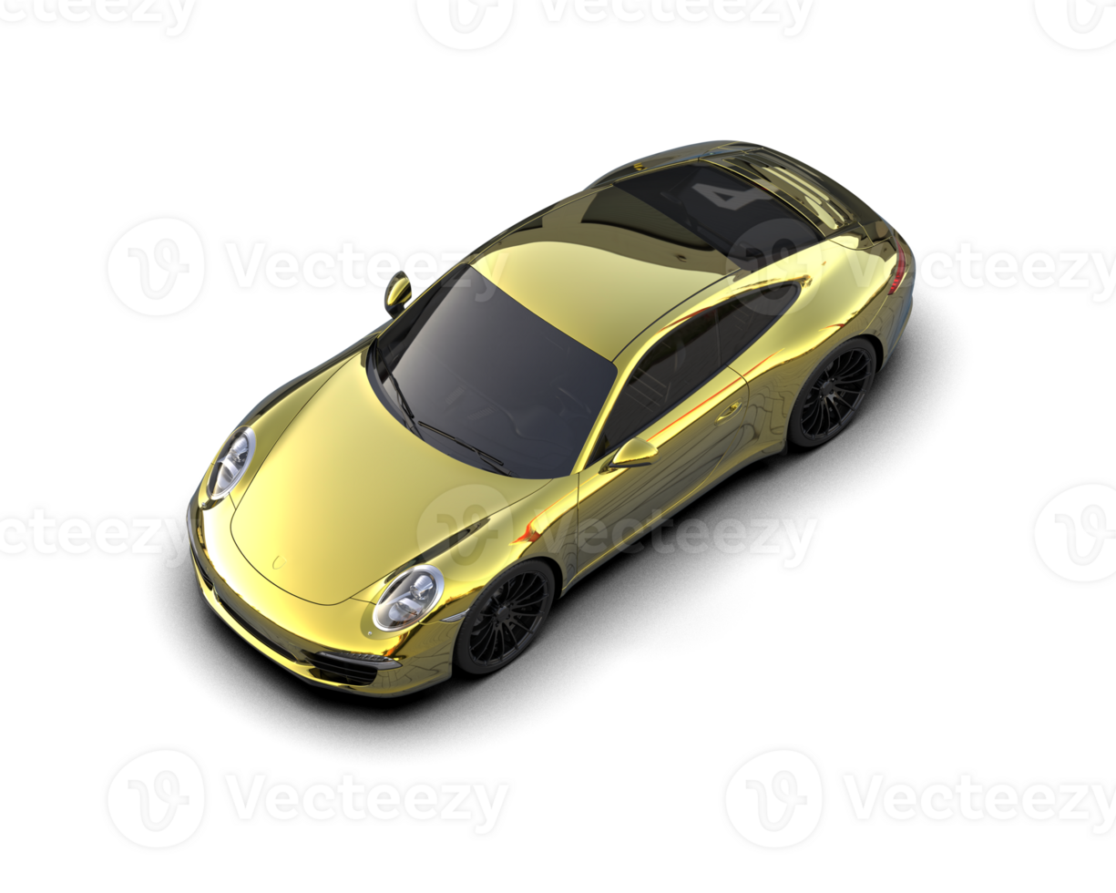 Realistic sport car isolated on background. 3d rendering - illustration png