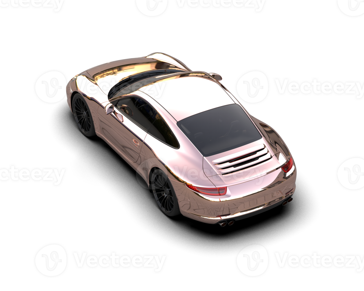 Realistic sport car isolated on background. 3d rendering - illustration png