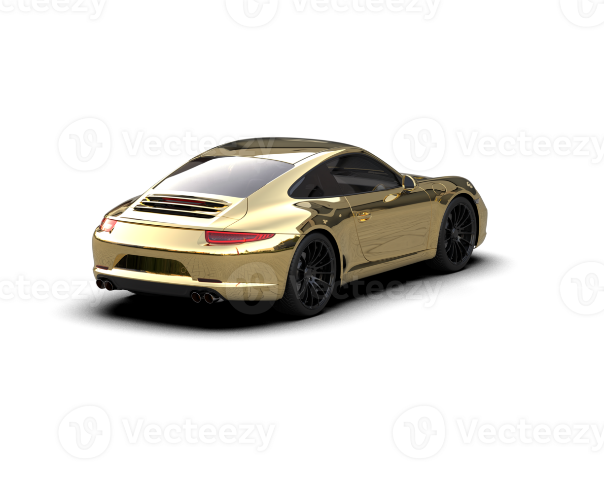 Realistic sport car isolated on background. 3d rendering - illustration png