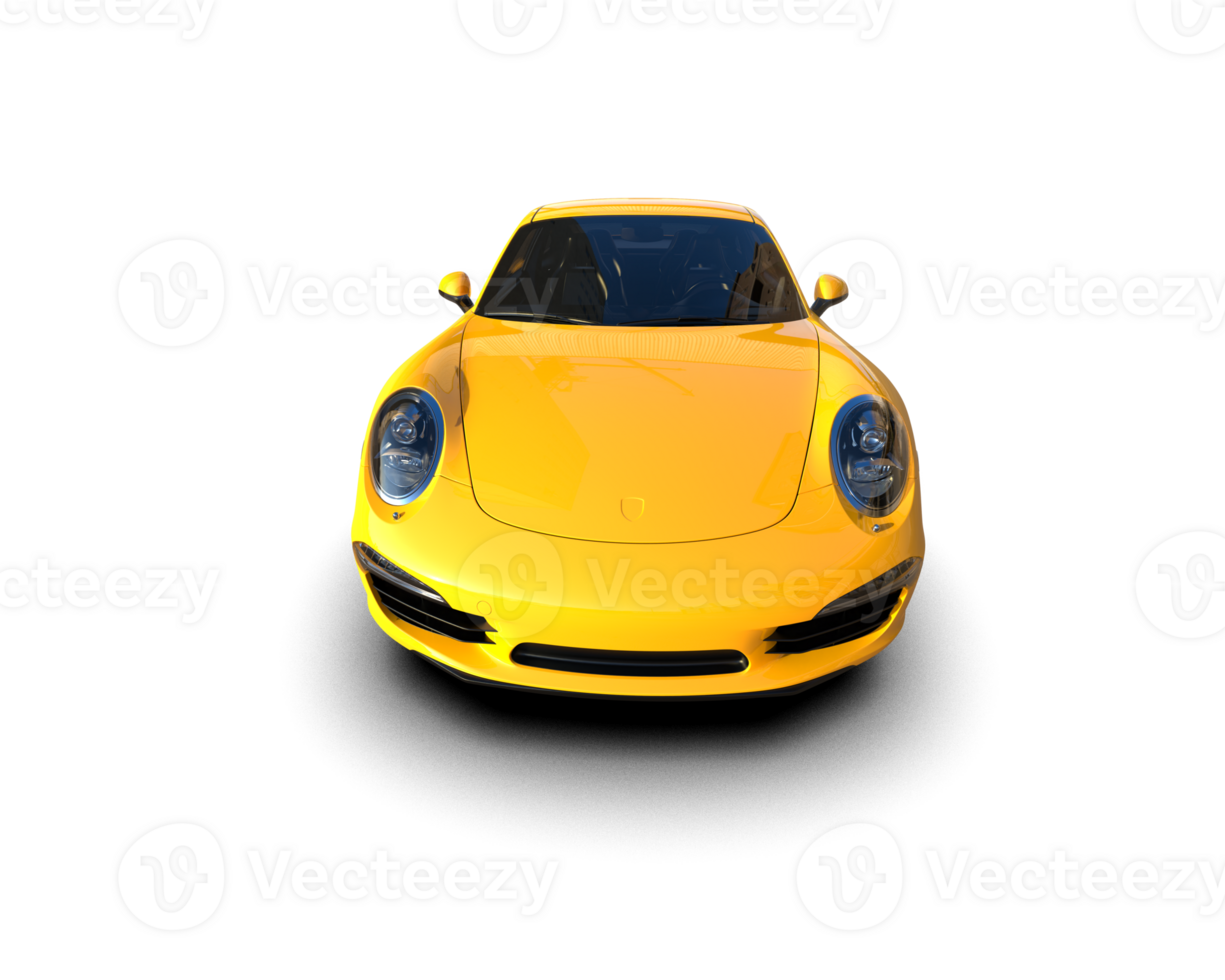 Realistic sport car isolated on background. 3d rendering - illustration png