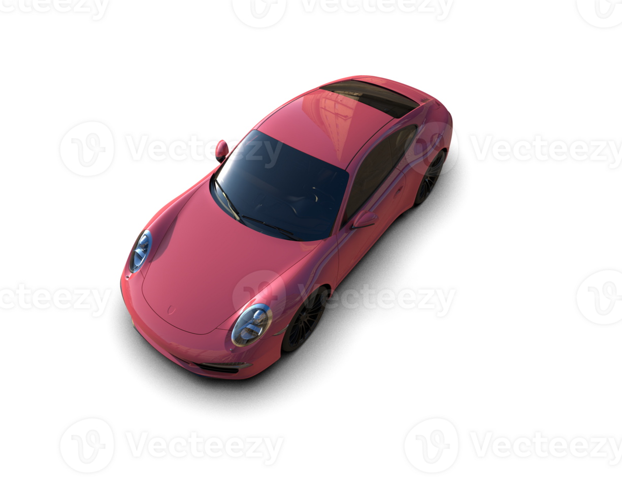 Realistic sport car isolated on background. 3d rendering - illustration png