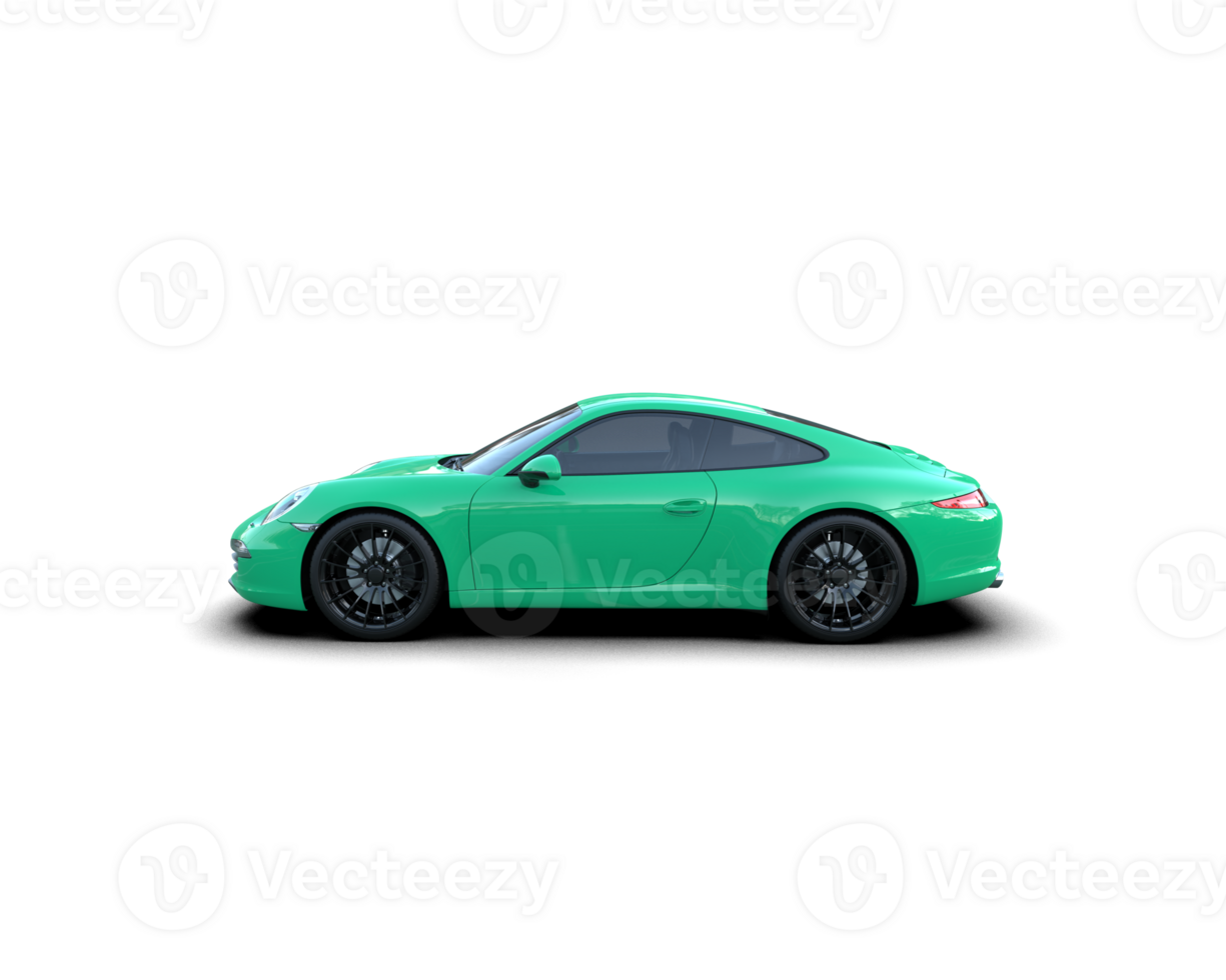 Realistic sport car isolated on background. 3d rendering - illustration png