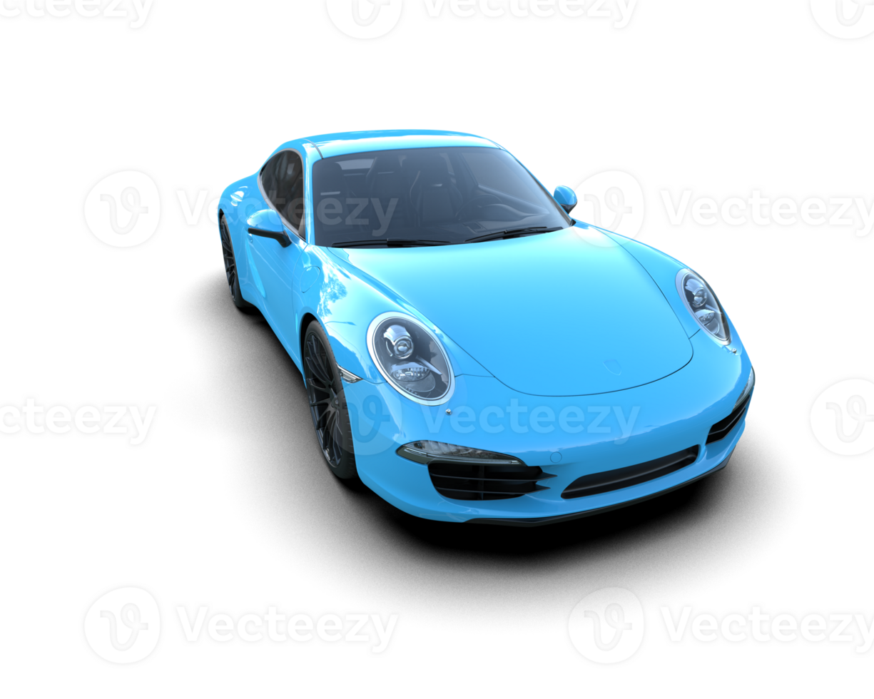 Realistic sport car isolated on background. 3d rendering - illustration png