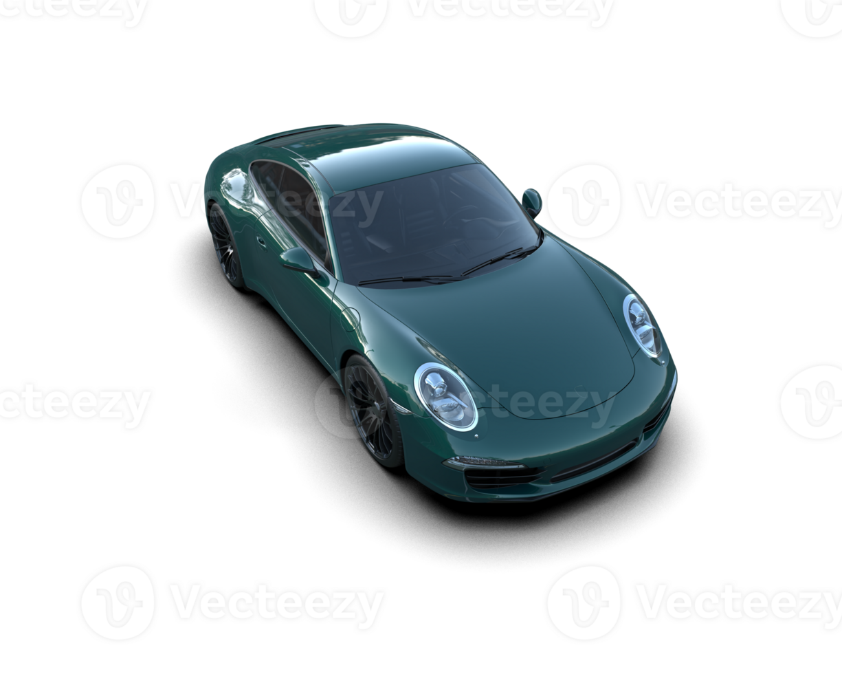 Realistic sport car isolated on background. 3d rendering - illustration png