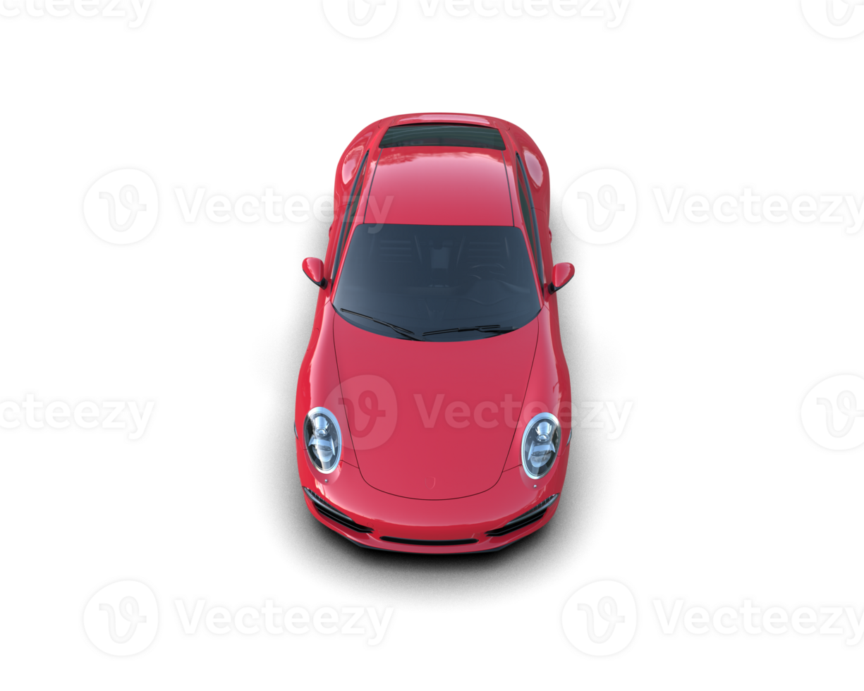 Realistic sport car isolated on background. 3d rendering - illustration png