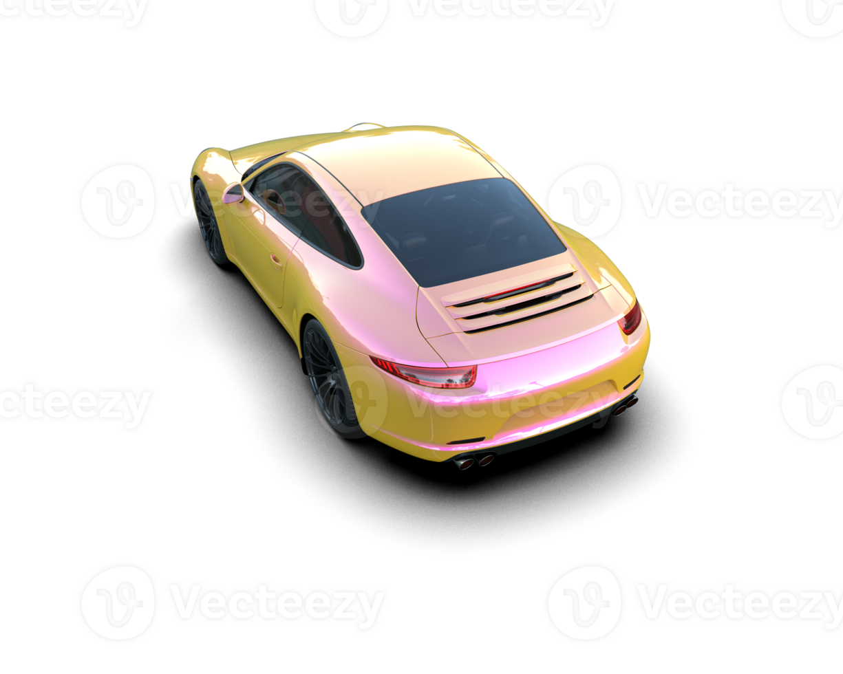 Realistic sport car isolated on background. 3d rendering - illustration png