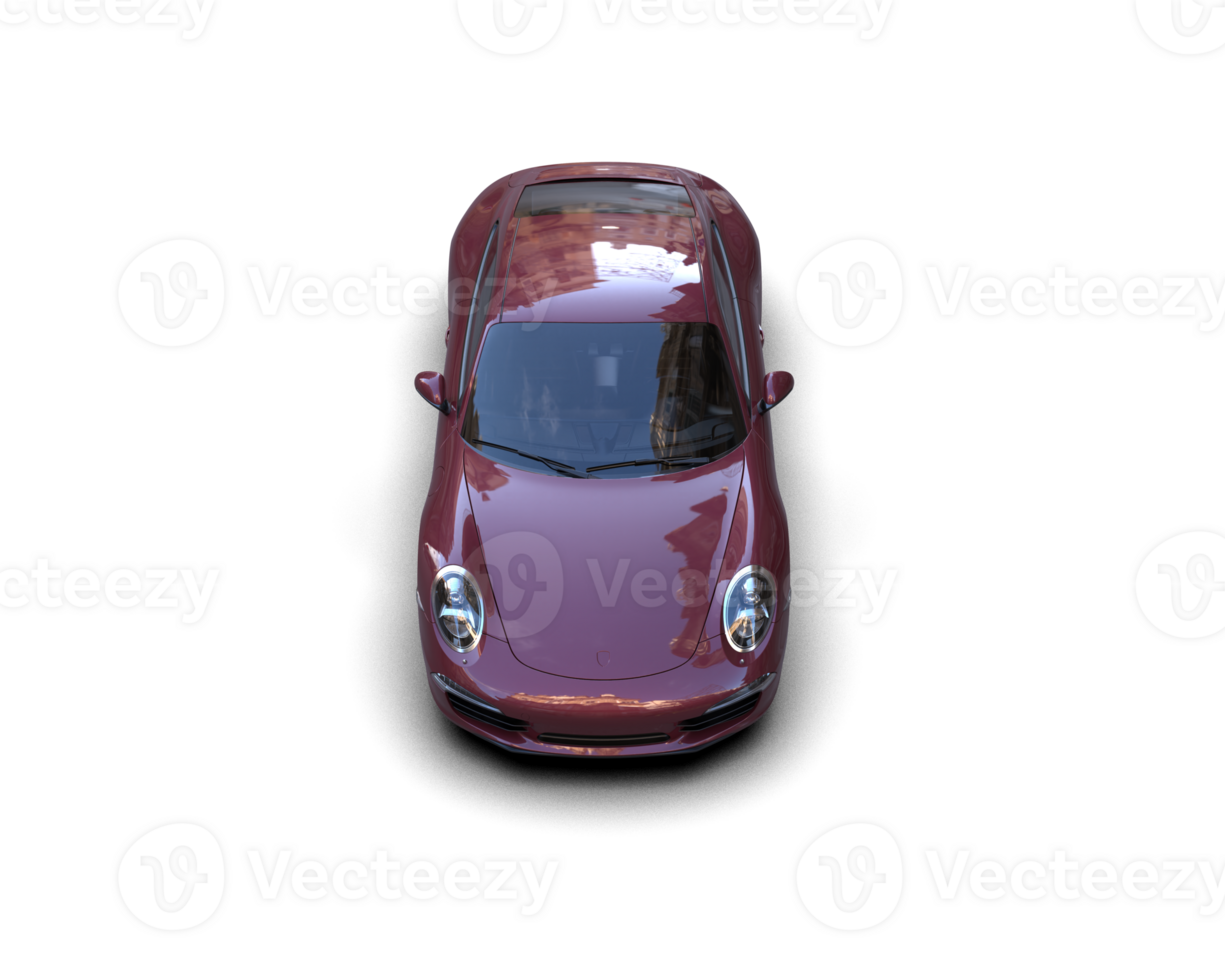 Realistic sport car isolated on background. 3d rendering - illustration png