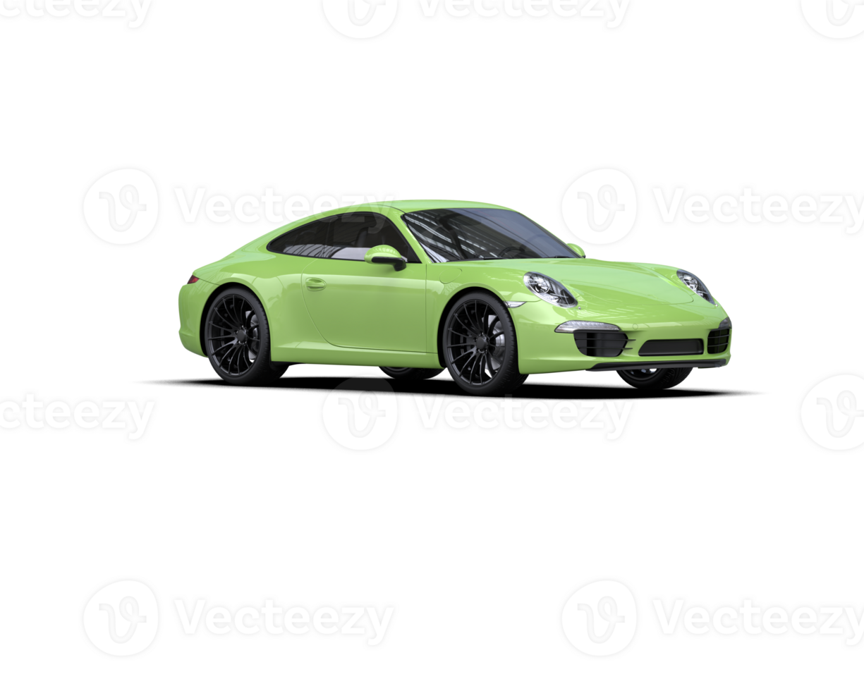 Realistic sport car isolated on background. 3d rendering - illustration png