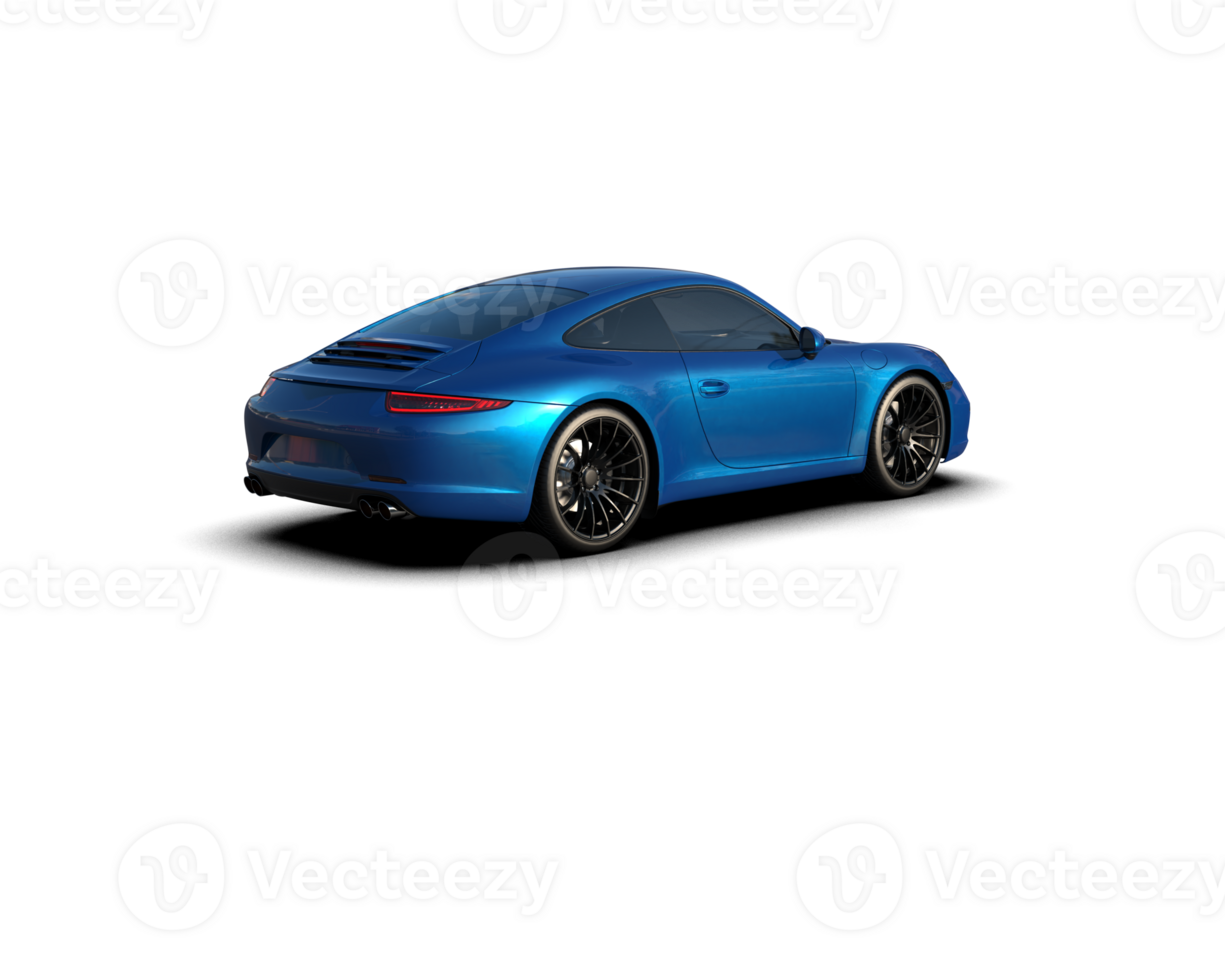 Realistic sport car isolated on background. 3d rendering - illustration png