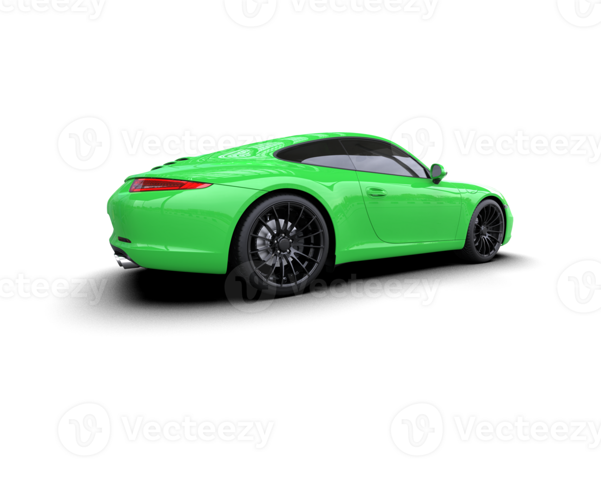 Realistic sport car isolated on background. 3d rendering - illustration png