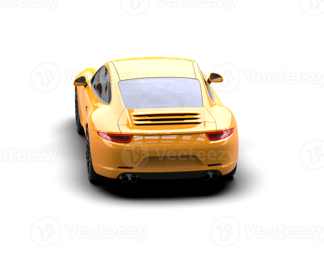 Realistic sport car isolated on background. 3d rendering - illustration png