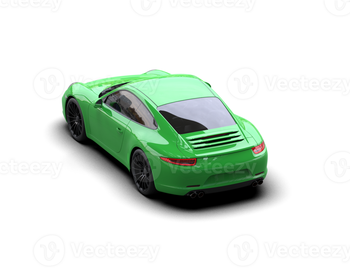 Realistic sport car isolated on background. 3d rendering - illustration png