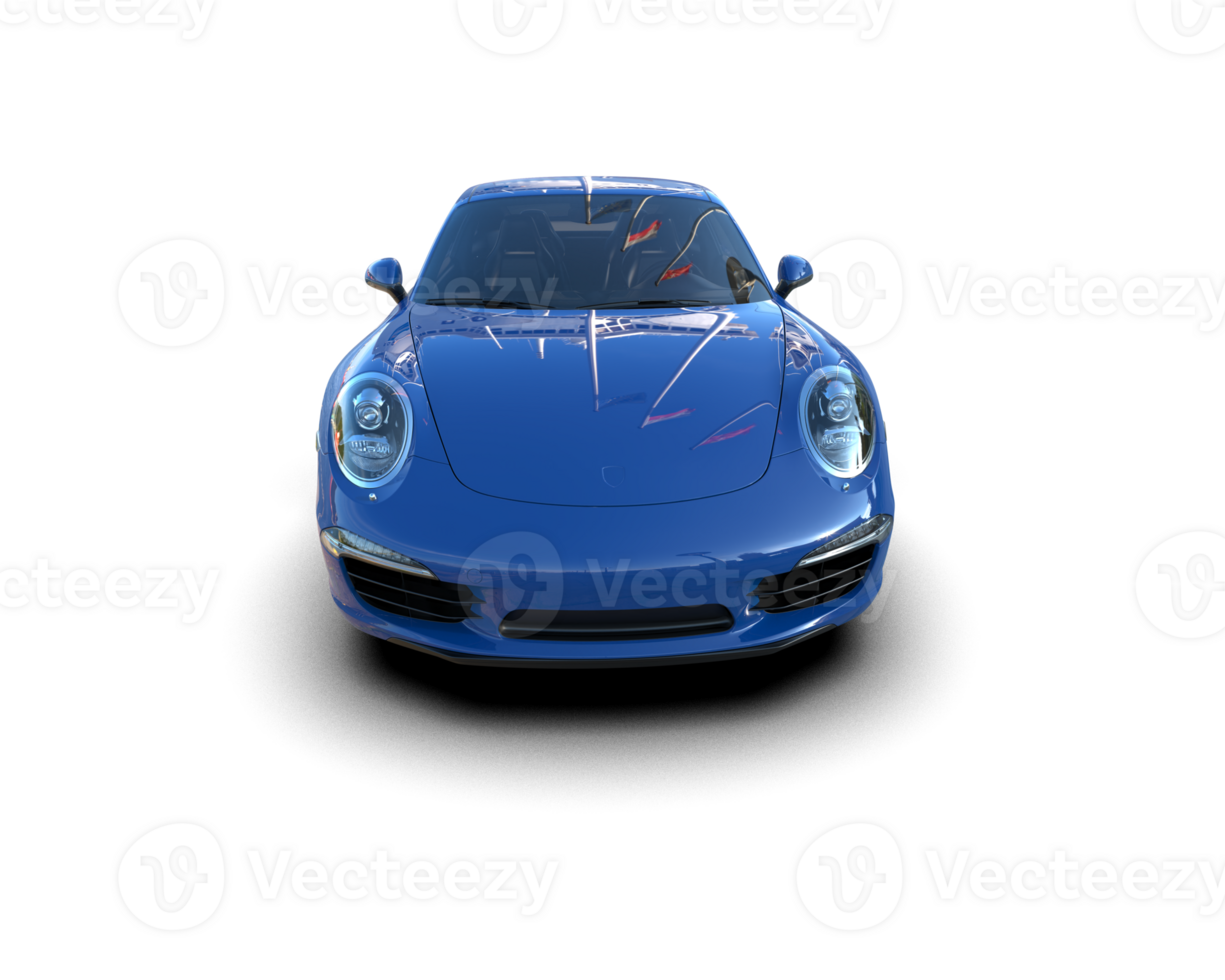 Realistic sport car isolated on background. 3d rendering - illustration png