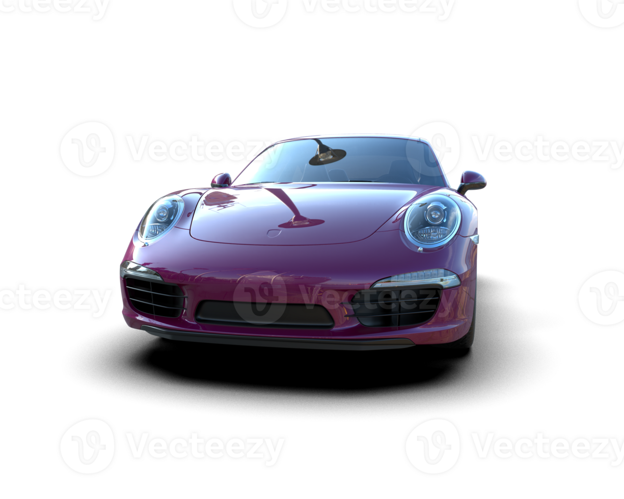 Realistic sport car isolated on background. 3d rendering - illustration png