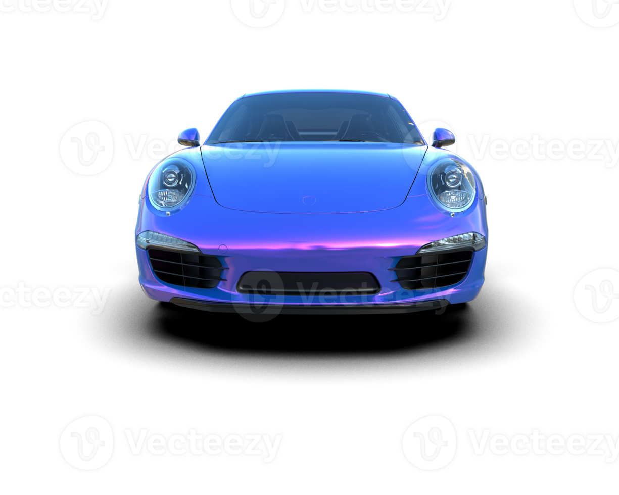 Realistic sport car isolated on background. 3d rendering - illustration png