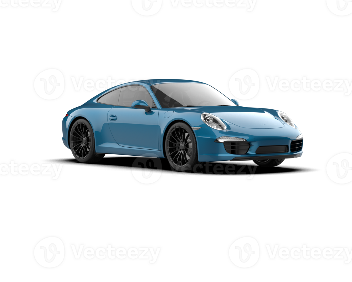 Realistic sport car isolated on background. 3d rendering - illustration png