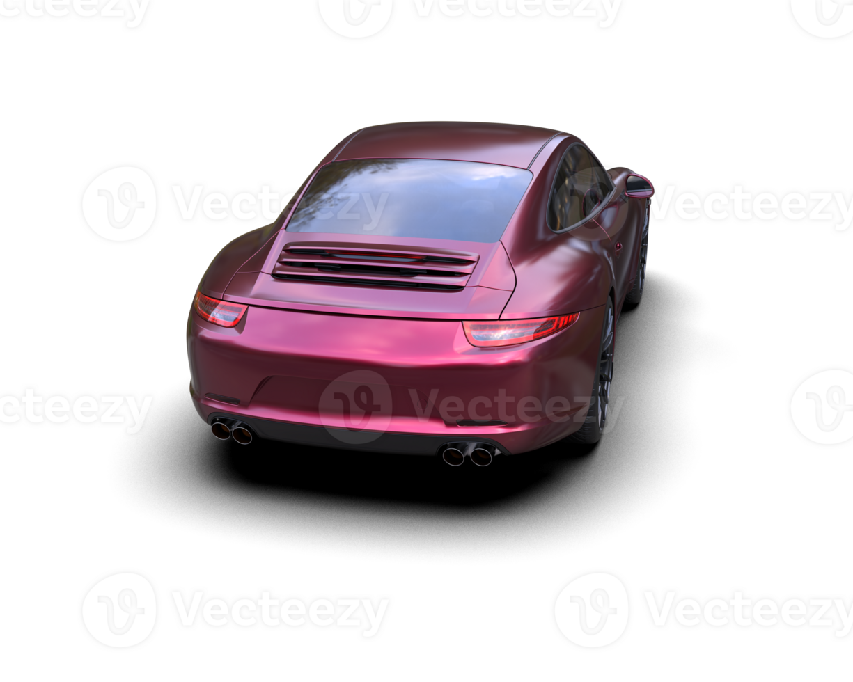 Realistic sport car isolated on background. 3d rendering - illustration png