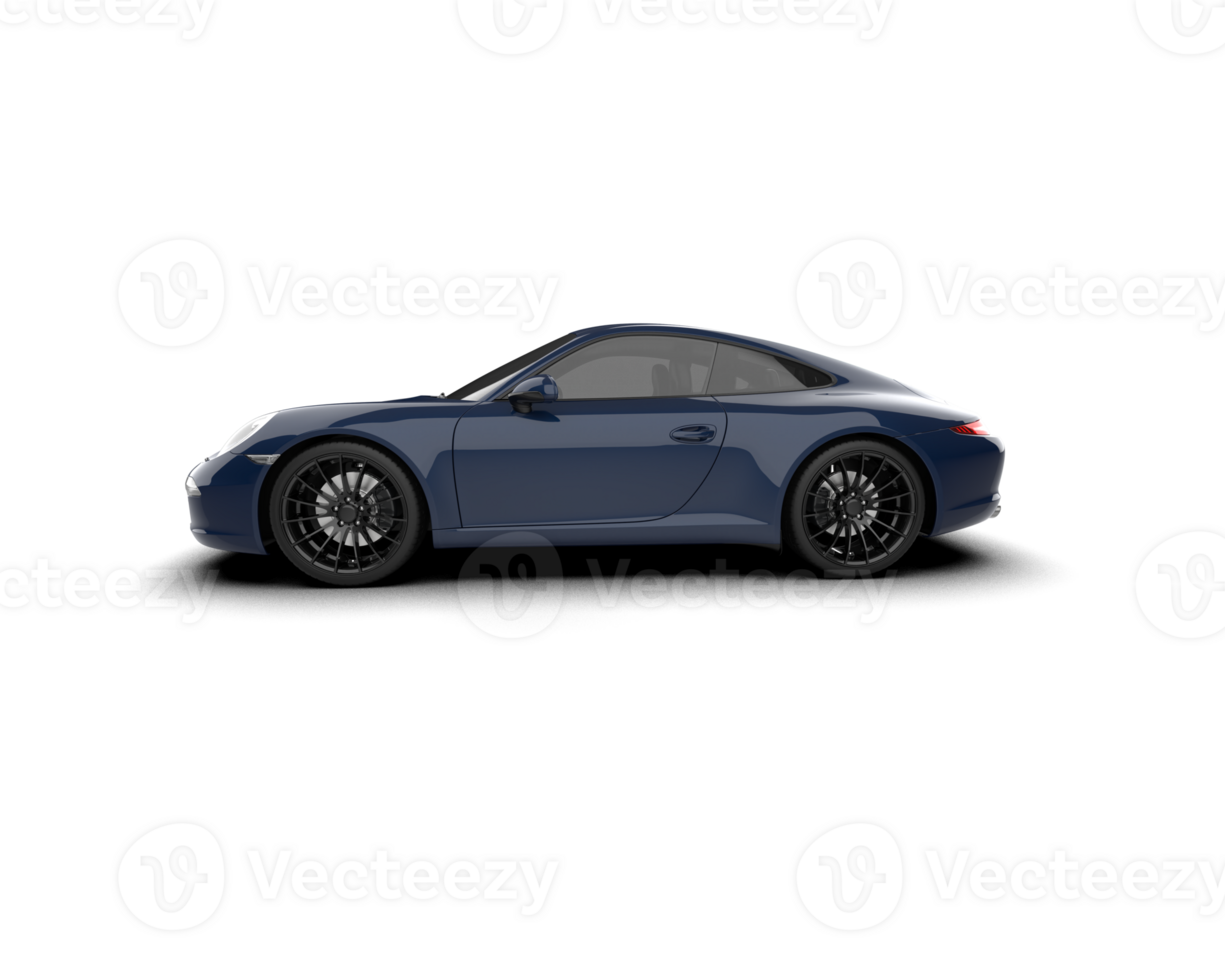 Realistic sport car isolated on background. 3d rendering - illustration png