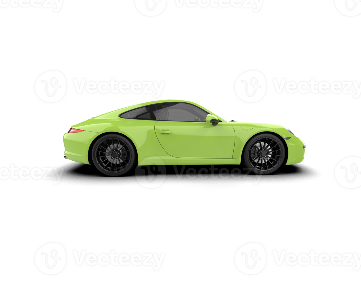 Realistic sport car isolated on background. 3d rendering - illustration png