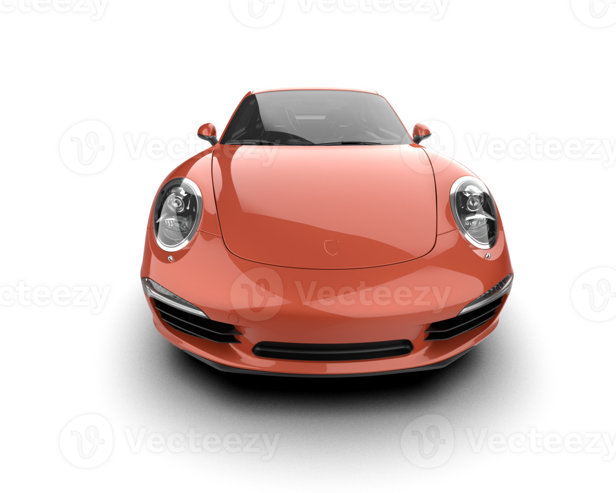 Realistic sport car isolated on background. 3d rendering - illustration png