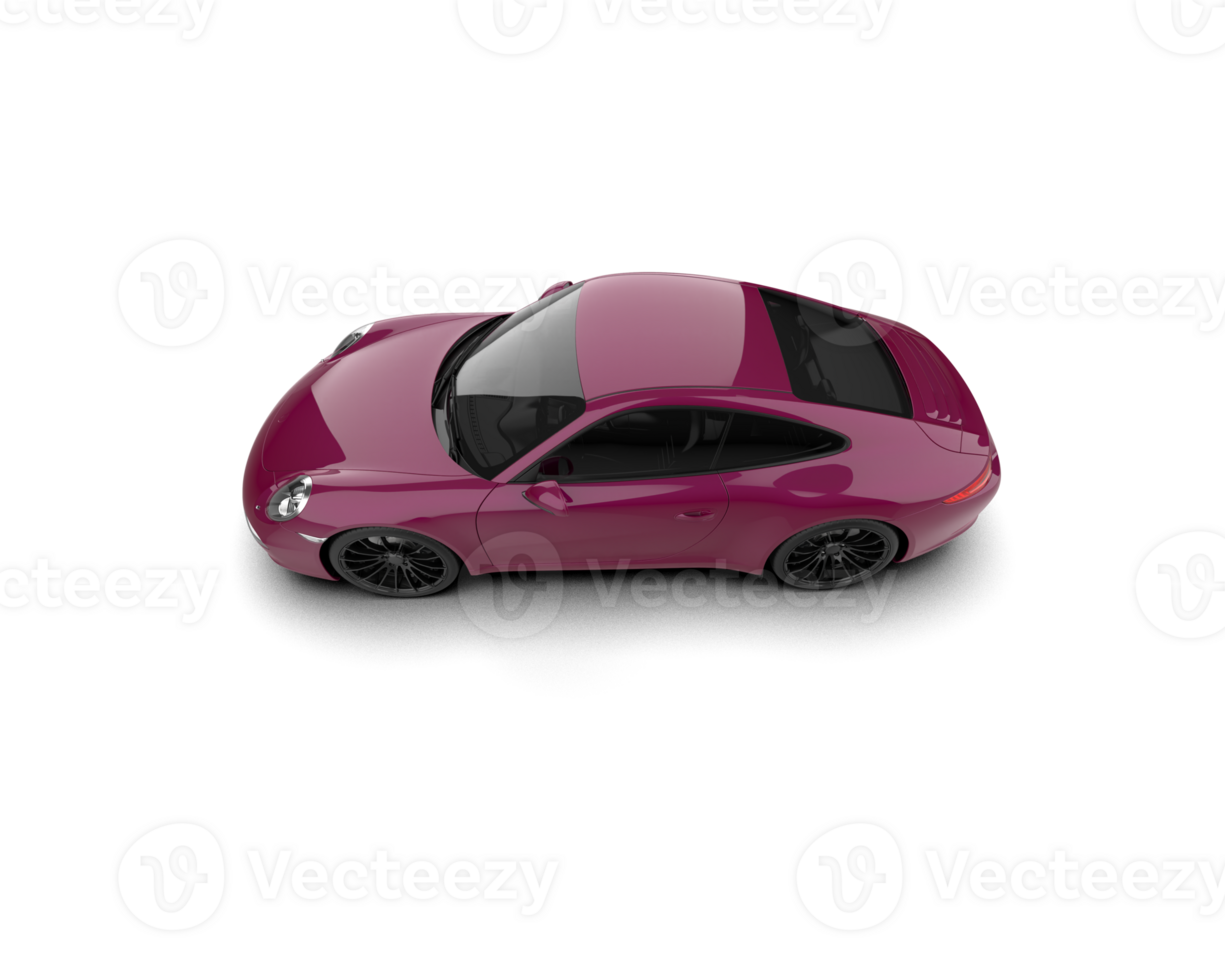 Realistic sport car isolated on background. 3d rendering - illustration png