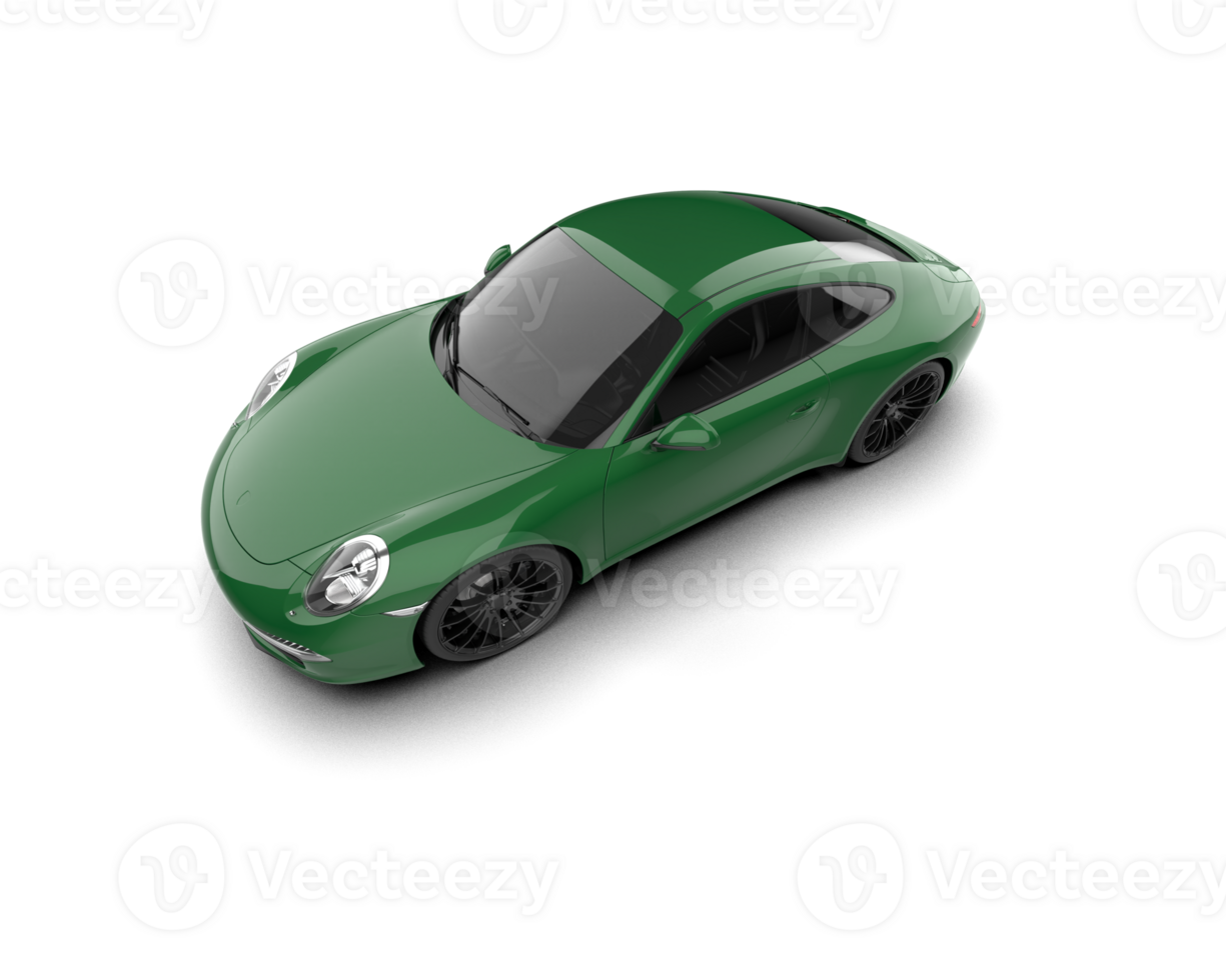 Realistic sport car isolated on background. 3d rendering - illustration png